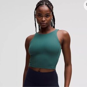 Lululemon Align Ribbed High-Neck Tank Top size 10 - Green Jasper